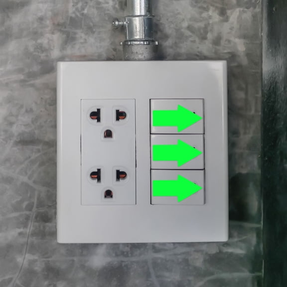 KALLORY 50Pcs DIY Decal Sheet For Indoor Decoration And Night Use 1.6x1.1in