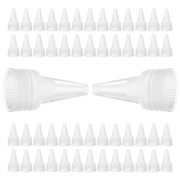 KALLORY 50Pcs Dispenser Bottle Tip Caps for Glass Bottles Precision Application Lids