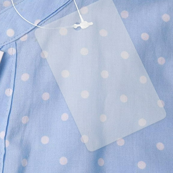 KALLORY 50 Pcs Transparent PVC Cards for Retail, Exhibitions, Events, and Business Use - and Clear