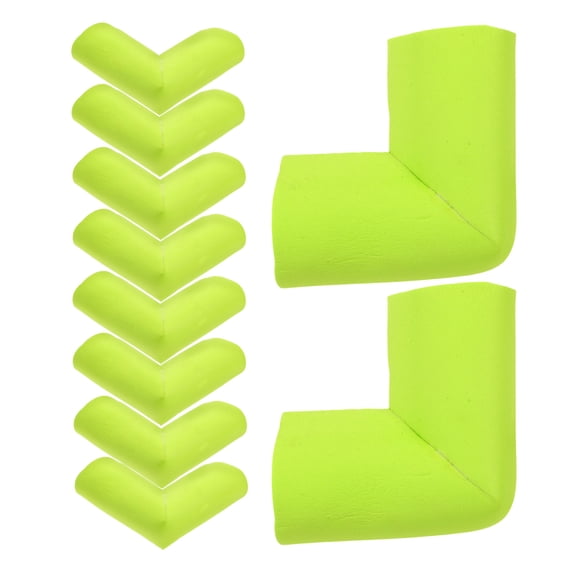 KALLORY 50Pcs Green NBR Desk Corner Protectors for Home Safety, Easy Installation, Child and Furniture Edge Guards
