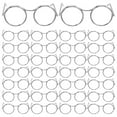 thumbnail image 1 of KALLORY 50pcs Doll Glasses: Metal Wire Rim Small Eyewear - Fabric Doll Dress Up Eyeglasses - Dollhouse Accessories for DIY Crafts Photography Props, 1 of 10