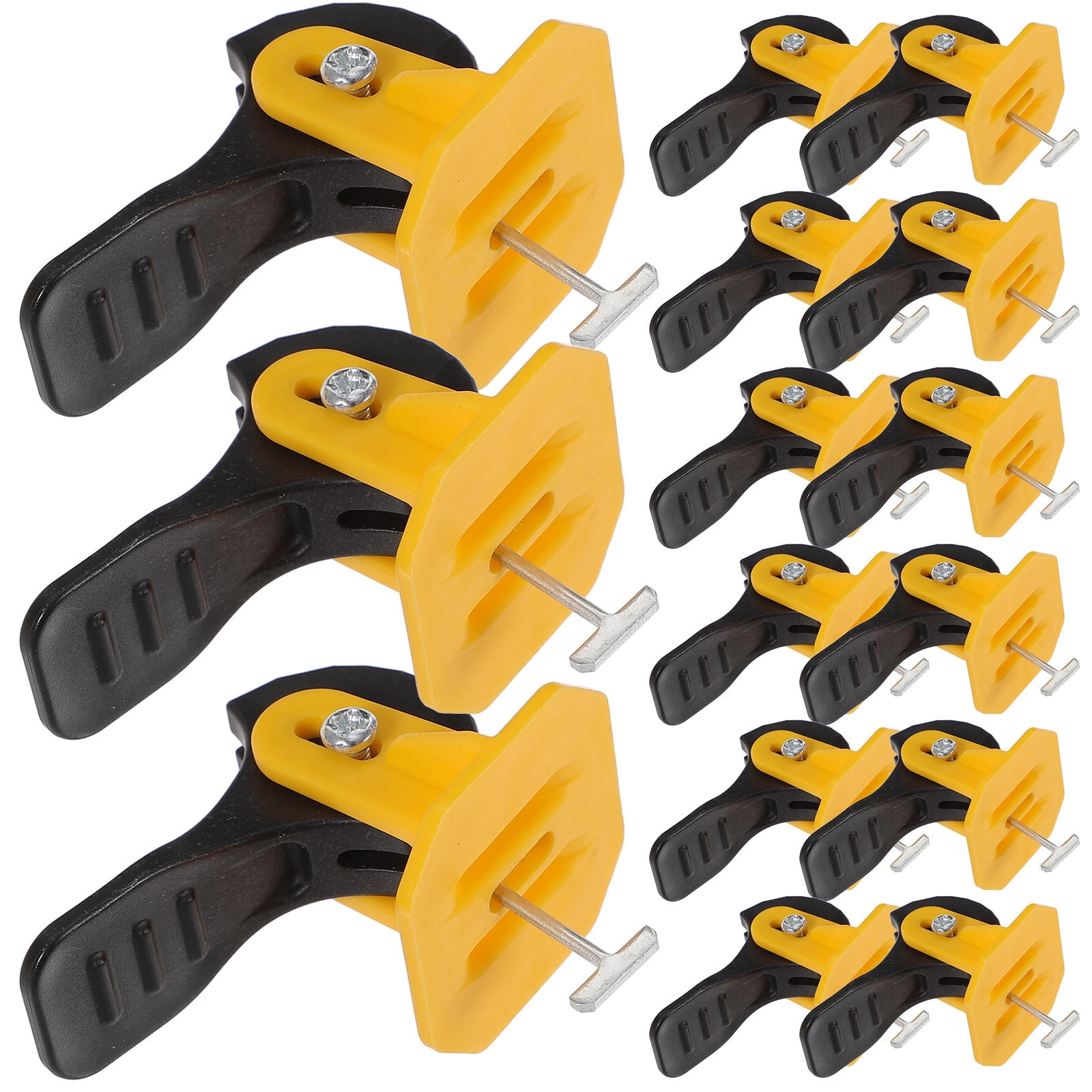 KALLORY 50-Piece Tile Leveling System Kit for Ceramic Tiles with Yellow ...