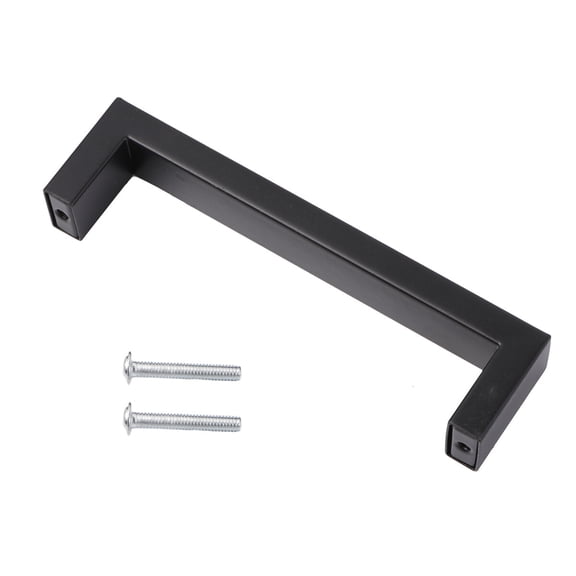 KALLORY 5Pcs Black Kitchen Cabinet Handles for Drawers 12.8X3.5X2cm