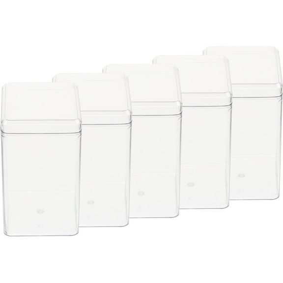 KALLORY 5Pcs Display Enclosure for Collectibles Action Figure Storage Box Plastic Dustproof Waterproof for Hobbyists