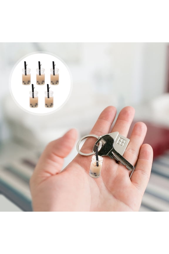 5Pcs Keychain Accessories Resin Assorted Color Key Holder For Friends