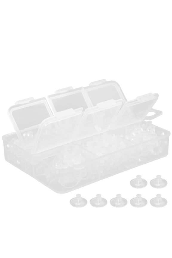 Silicone Earring Backs Transparent Soft Secure Locking Replacement for Pierced Earrings