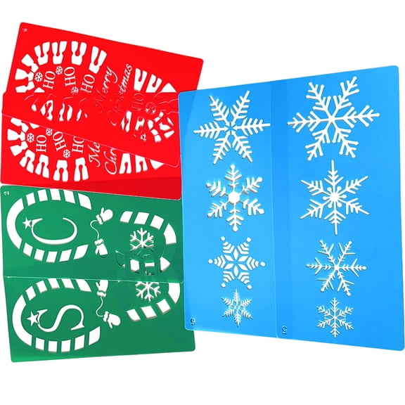 KALLORY 6Pcs Drawing Templates for School and Home Projects with Assorted Color