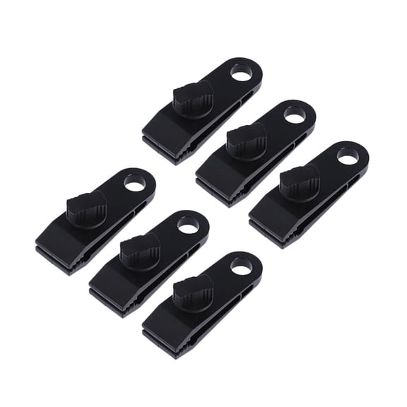 KALLORY 6Pcs High Tensile Strength Material Tent Clip Set for Wind Resistance in Outdoor Enthusiasts