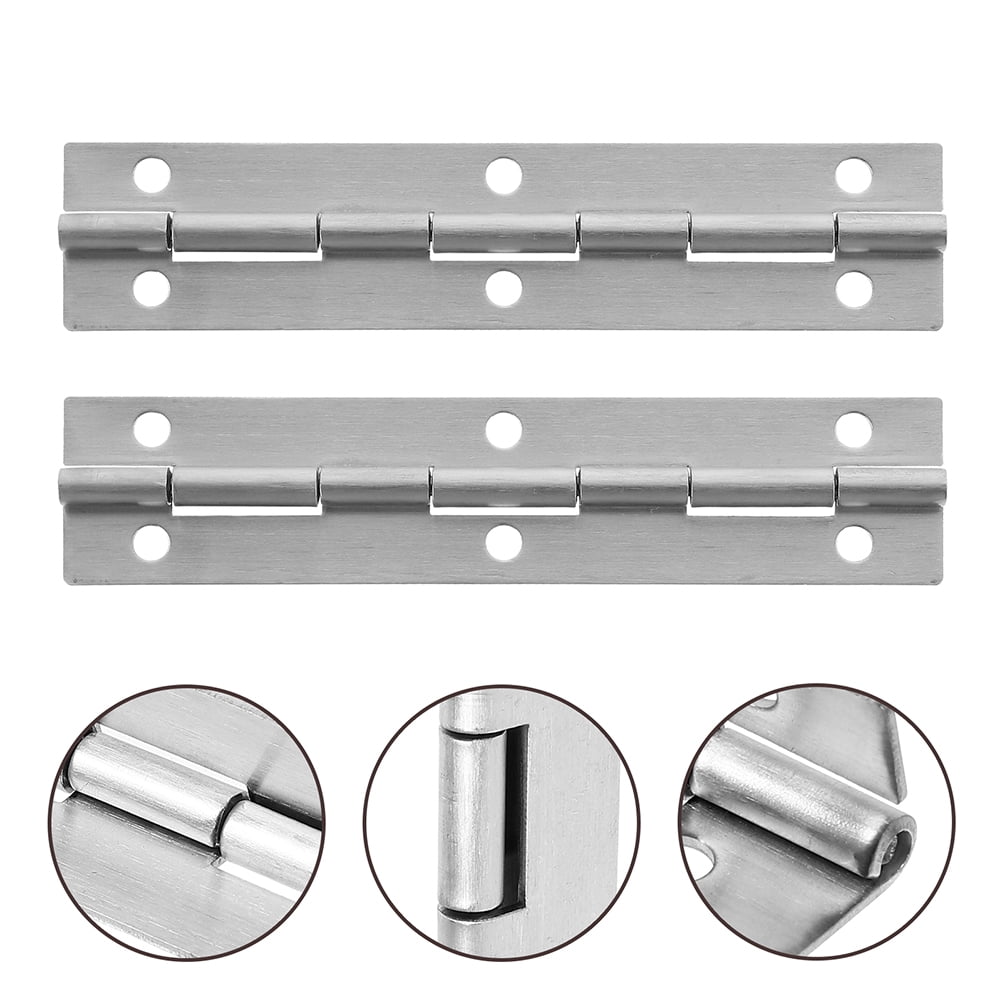 4PCS 6 Inch Stainless Steel Piano Hinges – Heavy Duty Continuous Hinge For Cabinet, Door, Window With Screws