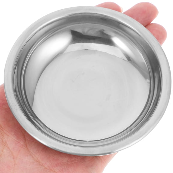 KALLORY 6Pcs Stainless Steel Sauce Dishes Small Round Dip Bowls for Home and Restaurant