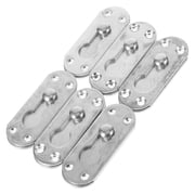 KALLORY 6-Pack Iron Bed Frame Hinge Brackets for Rails, Easy to Install, and Versatile Bed Support Hardware
