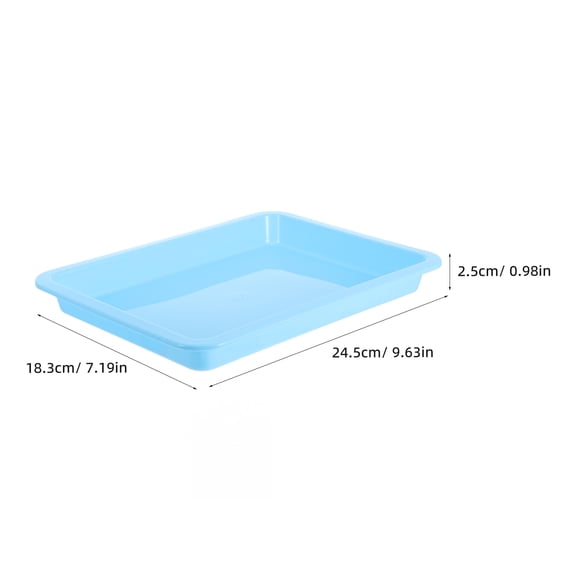KALLORY 6-Pack Plastic Sand Trays for Classroom Organization, Learning Activities and Educational Supplies