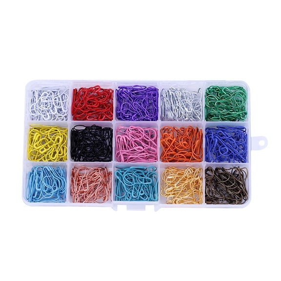 KALLORY 750Pcs Shaped Safety Pin For Diy Craft And Tagging