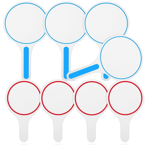 KALLORY 8-Piece Small Dry Erase Handheld Whiteboard Set with for Family, Classroom, Office Use