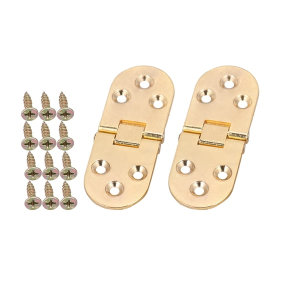 KALLORY Frame Hinge Set Zinc Alloy Golden 8Pcs