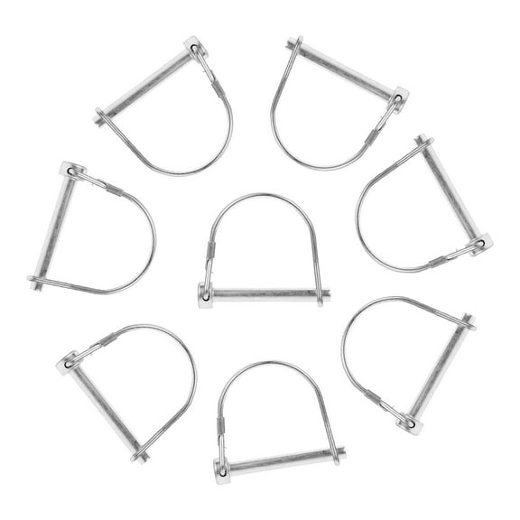 KALLORY 8Pcs Shaft Locking Carbon Steel D Shaped for Boat and Trailer Couplers