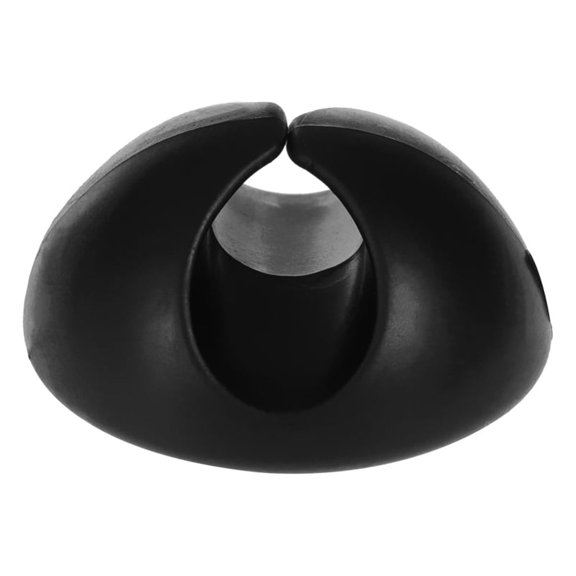 KALLORY 9Pcs TPR Black Rectangular Cable Clips For Desk Wire Organizer Home Office Use