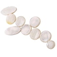 thumbnail image 1 of KALLORY 9Pcs Saxophone Parts White Shell Key Buttons for Alto Tenor Soprano Lightweight Durable, 1 of 8