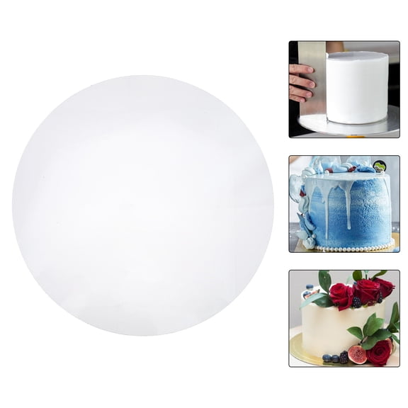 KALLORY Acrylic Flat Scraper 25X0.98In For Cake Grinding And Cream Smoothing 1Pack