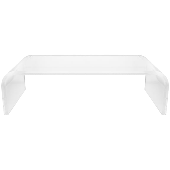KALLORY Clear Acrylic Monitor Stand for Ergonomic Posture and Desk Decor