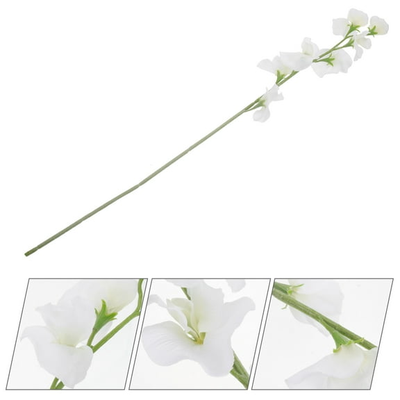 KALLORY Artificial Flower Stems Simulation Pea Blossom for Home Decor and Wedding 1Pack