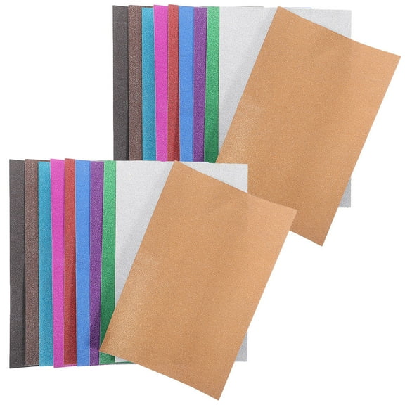 KALLORY Glitter Construction Paper Craft Material Suitable School 20Pcs A4 Size