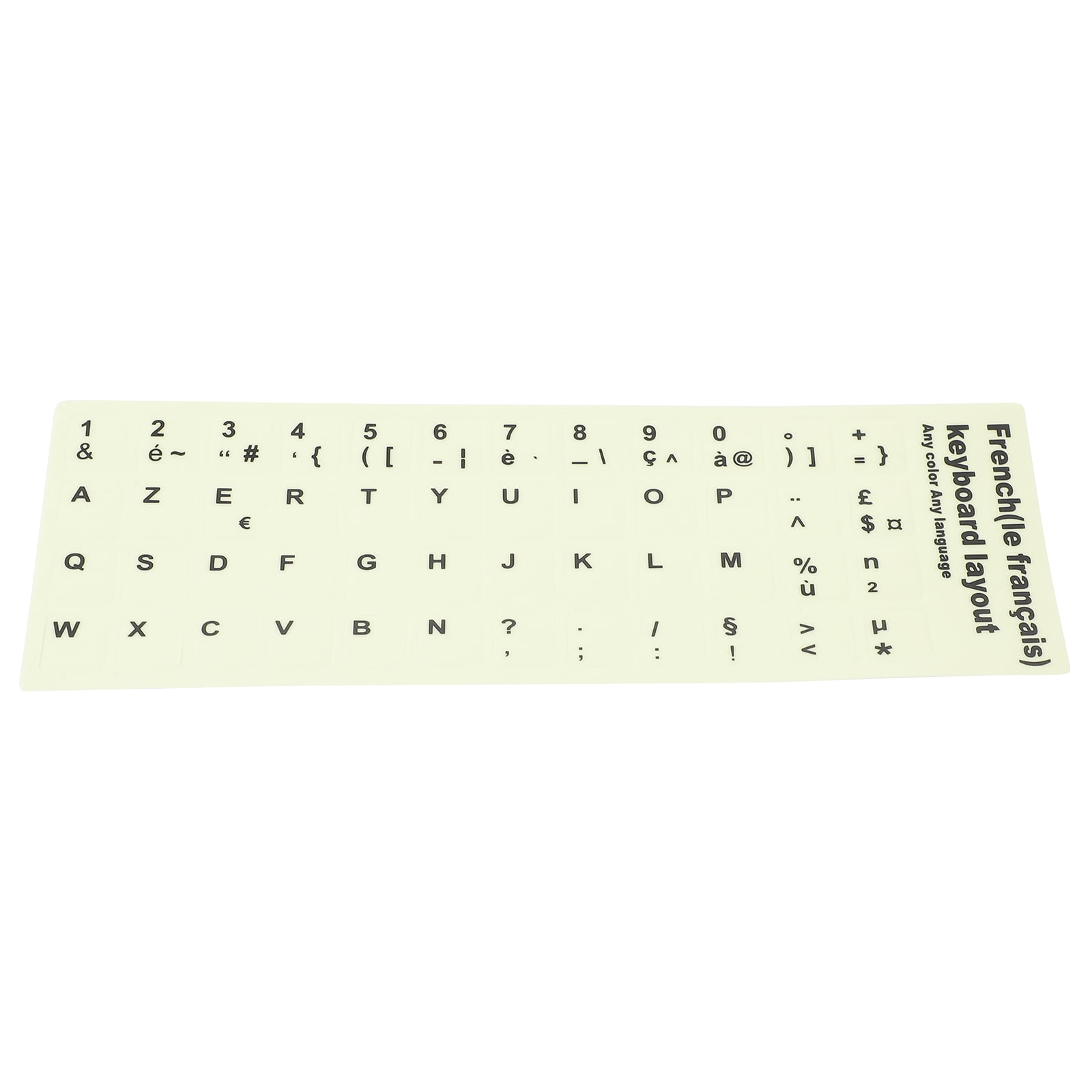 KALLORY Assorted Color Keyboard Stickers 1 Sheet for French Keyboard ...