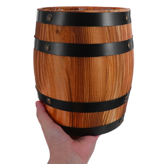KALLORY Rustic Vintage Wooden Decor Dark Brown Set for Party and Home Decoration, 1 Piece Style