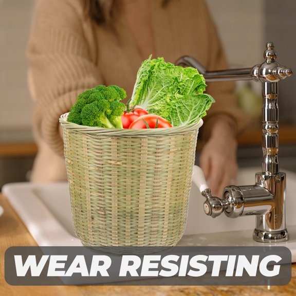 KALLORY Woven Basket for Produce and Snack Storage, Home Organizer, 1 Piece