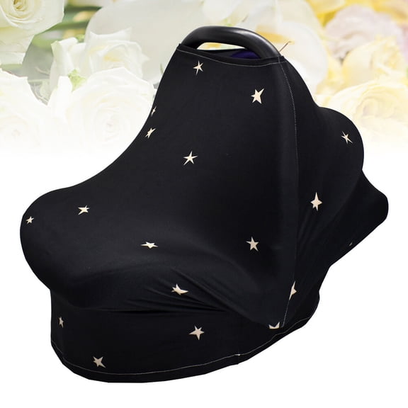 KALLORY Black Breathable Nursing Cover for Women, Privacy , Lightweight and Comfortable, 1 Piece