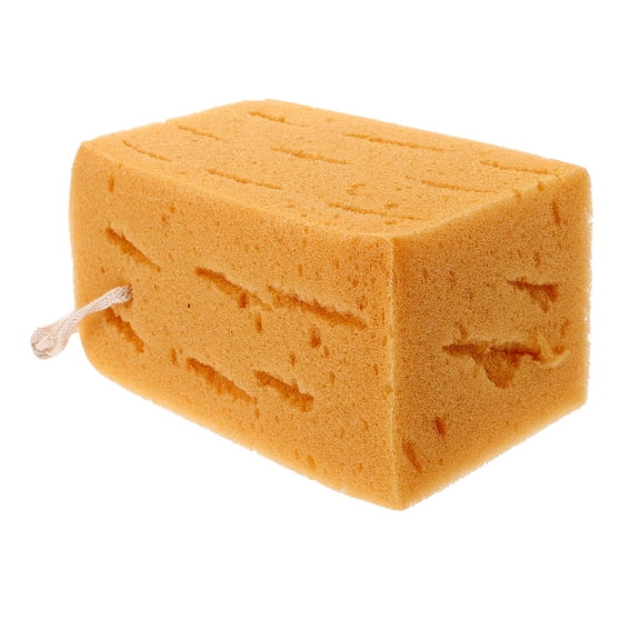 KALLORY Car Wash Sponges for Vehicle Maintenance Non Scratch Yellow Sponge 1Set