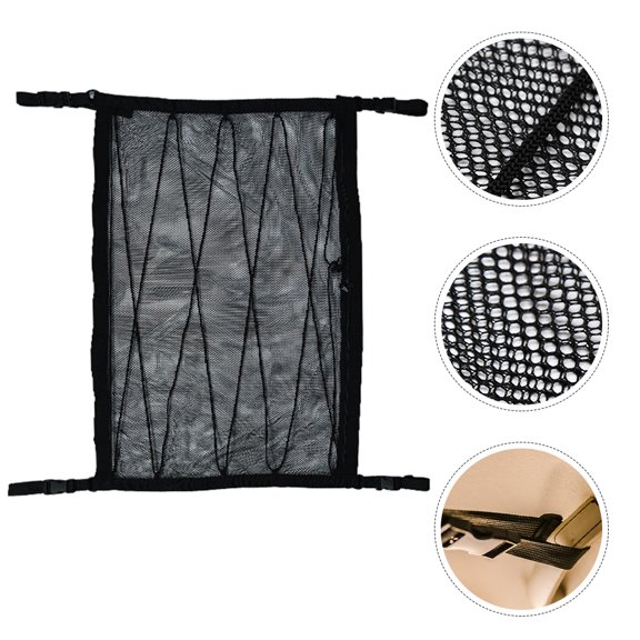 KALLORY Car Roof Ceiling Organiser for Car Owners Black Nonwoven Splashproof 1Pack