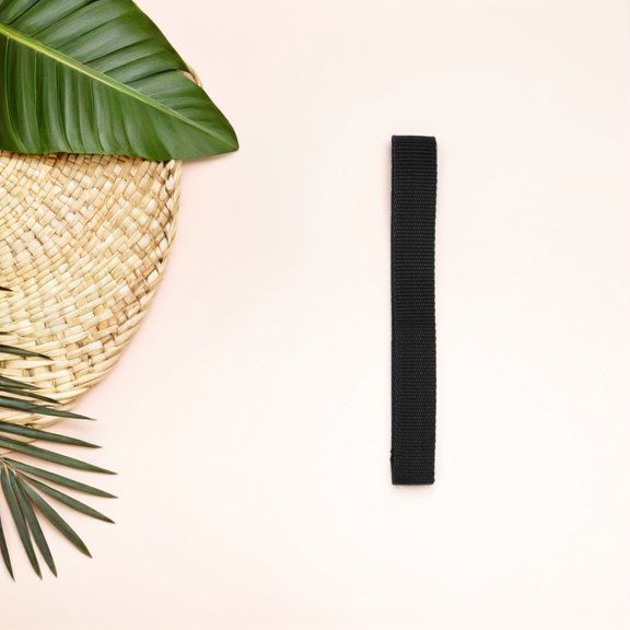 KALLORY Car Trunk Pull Rope Replacement 4Pcs Diy Design Black Nylon 8.3x1x0.08in For Enhanced Storage