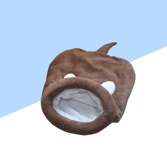 KALLORY  Pet Sleeping Bag Coffee Color for Small Dogs and Cats