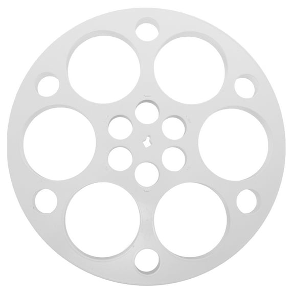 KALLORY Vintage Silver Metal Film Reel Wall Art for Theater Room Decor Rustic Industrial Movie Theme