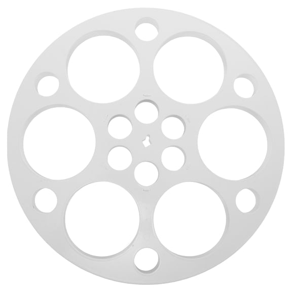 KALLORY Vintage Silver Metal Film Reel Wall Art for Theater Room Decor Rustic Industrial Movie Theme