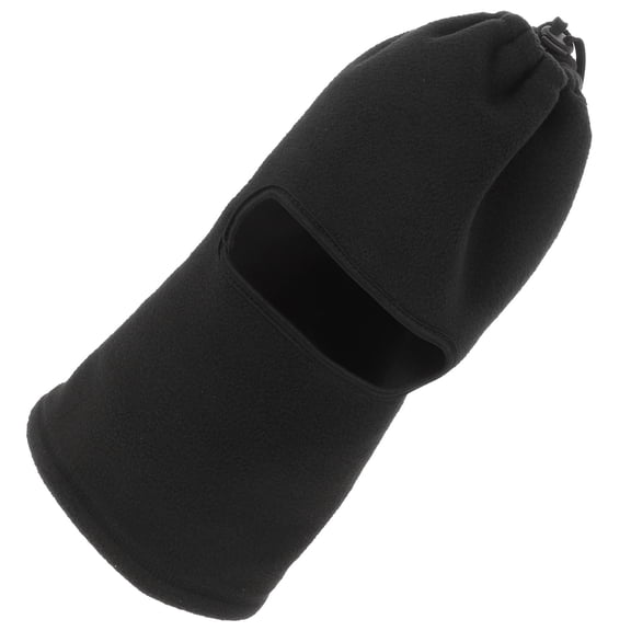 KALLORY Cold Weather Face Covers Black Polyester 1Pcs Stretchable for Outdoor Cycling and Skiing
