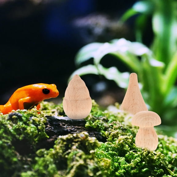 KALLORY Wooden DIY Painting Practice Kids Plaything Artistic Creation 12Pcs 4.5X1.6in