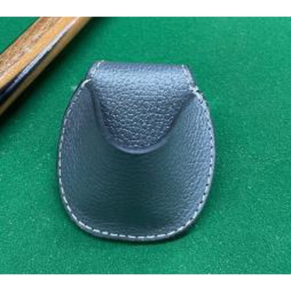 KALLORY PU Cue Chalk Pouch Bag - Portable Billiards Pool Chalk Holder Case for Cue Accessories, Sleek Design for Home and Entertainment