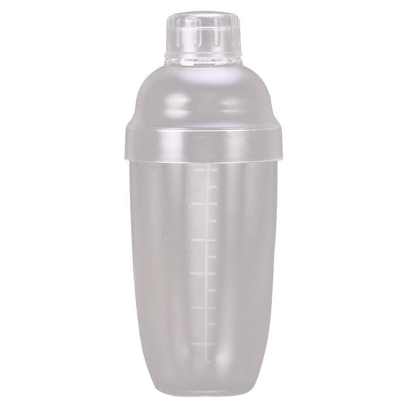 KALLORY Cylindrical Cocktail Shaker 1Pack in White for Bartending Tools and Drink Mixing