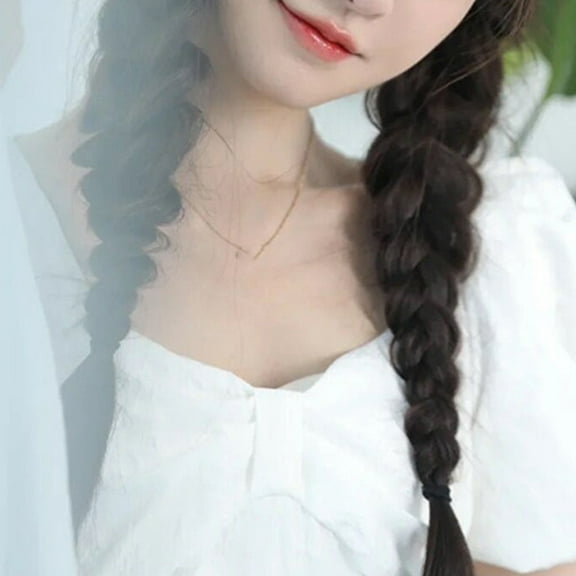 KALLORY Braid Hair Extension Natural Color Synthetic Heat-Resistant Fibers 1Pack 15.72X3.14X0.39in