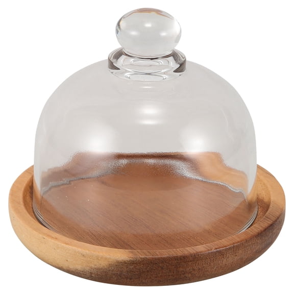 KALLORY Dessert Display Cake with Lid Mini Stand Tray