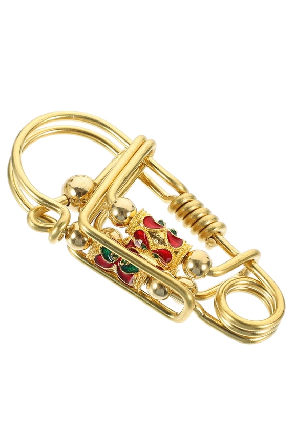 Heavy Duty Brass Carabiner Keychain Hook for Secure Key Organization