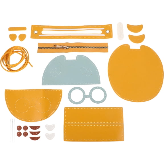 KALLORY Diy Bag 1 Set Yellow 4.5X7.1X7.9In For Craft Activity And Training