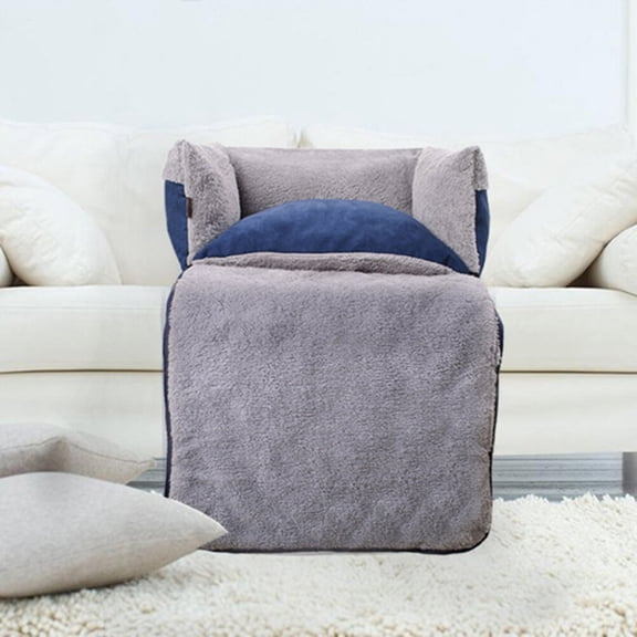 KALLORY Clamshell Dog Sofa Bed, Multifunctional Soft Kennel, Breathable and Secure Pet Sleeping Bed