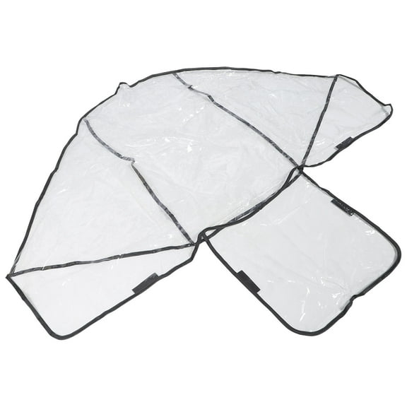 KALLORY Rain Cover for Double Stroller Front and Rear Seats, Twin Rain Shield , Easy Installation, Fits Most Double Stroller Models