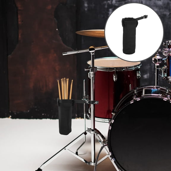 KALLORY Metal Drumstick Holder 1-Pack - Percussion Stick Organizer for Band Practice, Music Lessons, and School Use