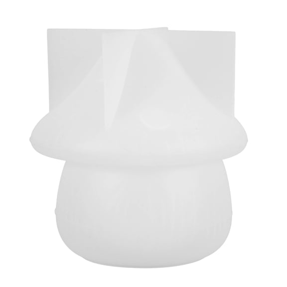 KALLORY Silicone Mushroom Jar Mold Set, Flexible White Molds for Crafts, Resin, Soap, Candle Making, Baking, and Art Projects