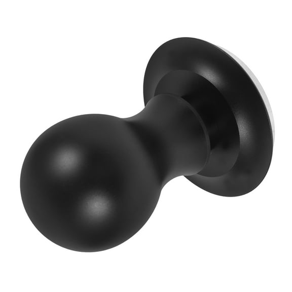 KALLORY Black Stainless Steel Coffee Tamper with Adjustable Depth and Spring for Espresso Brewing