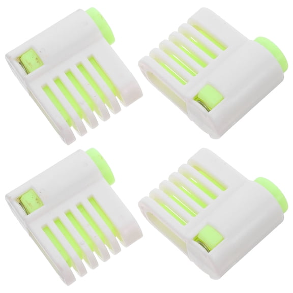 KALLORY 4-Piece Adjustable Cake Slicer Leveler Set with Stainless Steel Clamp for Precise Baking and Decorating